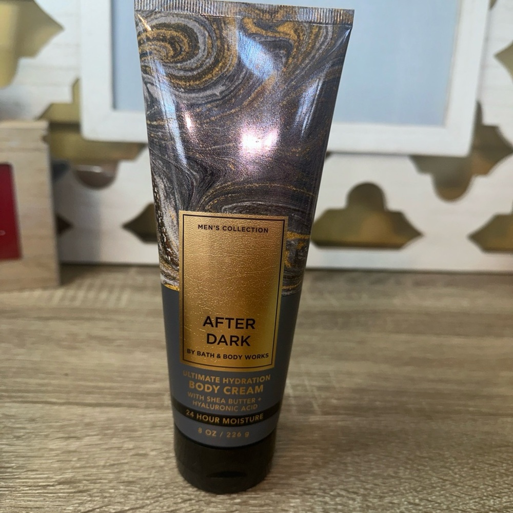 Bath & Body Works After Dark Men's Body Cream - Gold and Black